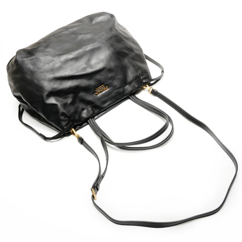 PRADA Leather tote 2-way Tote Bag black WS26823