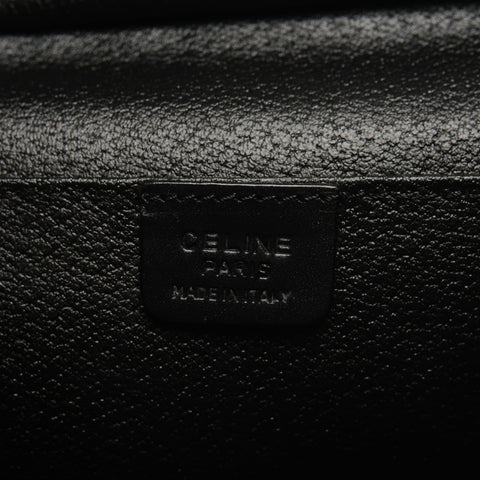 CELINE Macadam PVC Vanity Bag 2-Way Shoulder Bag black WS26827