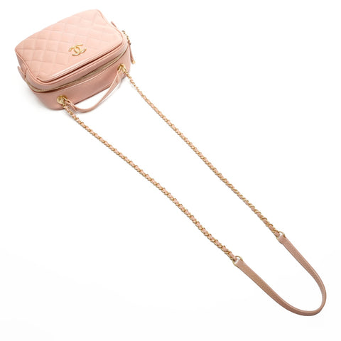 CHANEL No. 26 2018-2019 Mini Vanity Bag in Calfskin Shoulder Bag pink WS26828