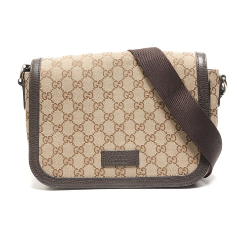 GUCCI GG canvas Shoulder Bag Brown WS26832