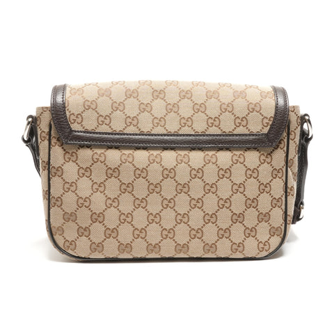 GUCCI GG canvas Shoulder Bag Brown WS26832
