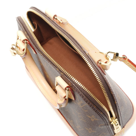 LOUIS VUITTON 2021-2025 Monogram Alma BB Handbag Brown WS26833