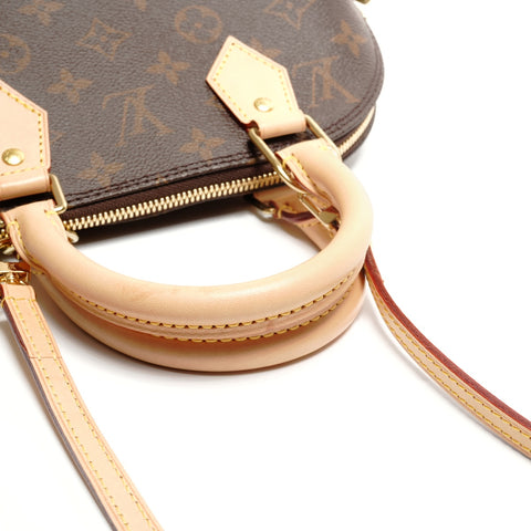 LOUIS VUITTON 2021-2025 Monogram Alma BB Handbag Brown WS26833