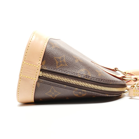 LOUIS VUITTON 2021-2025 Monogram Alma BB Handbag Brown WS26833
