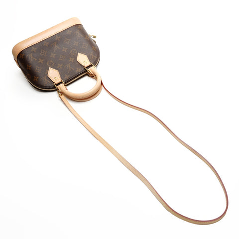 LOUIS VUITTON 2021-2025 Monogram Alma BB Handbag Brown WS26833