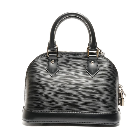 LOUIS VUITTON 2013 Epi Alma BB Metal Silver Handbag black WS26834