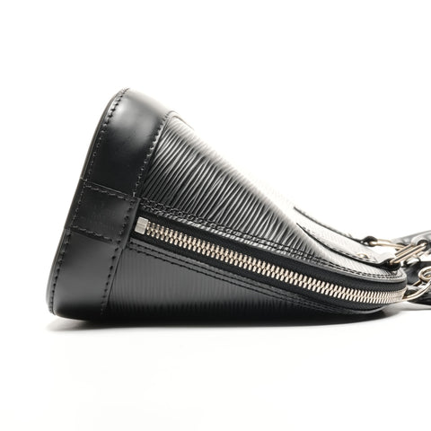 LOUIS VUITTON 2013 Epi Alma BB Metal Silver Handbag black WS26834