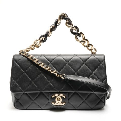 CHANEL No. 29 Matelasse 2way Chain Shoulder Bag black WS26835