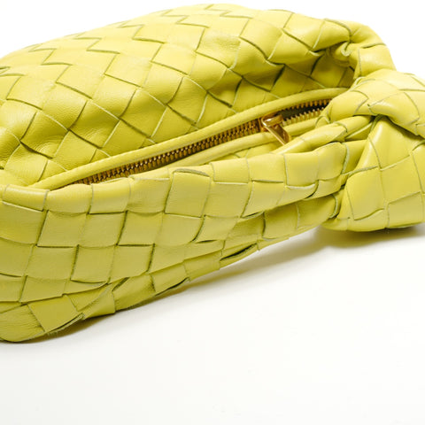 BOTTEGAVENETA INTRECCIATO JODIE MINI IN LAMBSKIN NAPPA Handbag yellow WS26836
