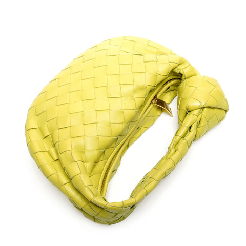 BOTTEGAVENETA INTRECCIATO JODIE MINI IN LAMBSKIN NAPPA Handbag yellow WS26836