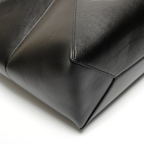 LOEWE Leather Puzzle Fold Tote Bag black WS26837