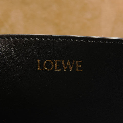 LOEWE Leather Puzzle Fold Tote Bag black WS26837