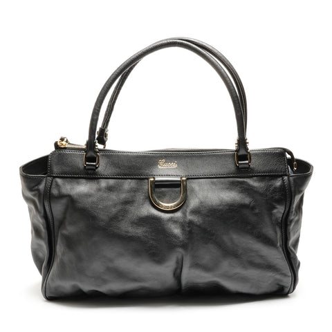 GUCCI Leather Abby Handbag black WS26840