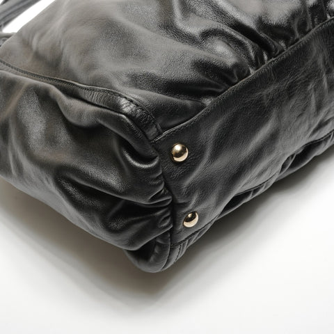 GUCCI Leather Abby Handbag black WS26840