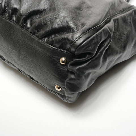 GUCCI Leather Abby Handbag black WS26840