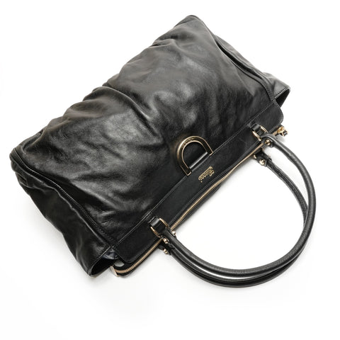 GUCCI Leather Abby Handbag black WS26840