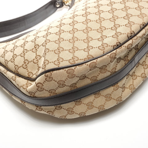 GUCCI GG canvas one belt Shoulder Bag Brown WS26844