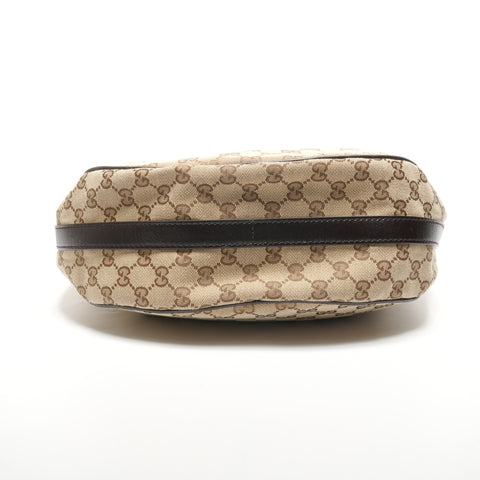 GUCCI GG canvas one belt Shoulder Bag Brown WS26844