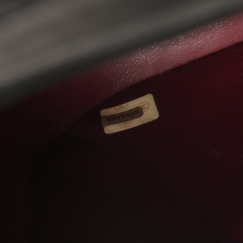 CHANEL No. 2 1991-1994 Lambskin Matelasse Turnlock Handbag black WS26846