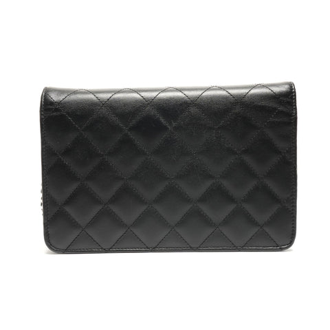 CHANEL No. 16 Cambon Line Chain Wallet Shoulder Bag black WS26847