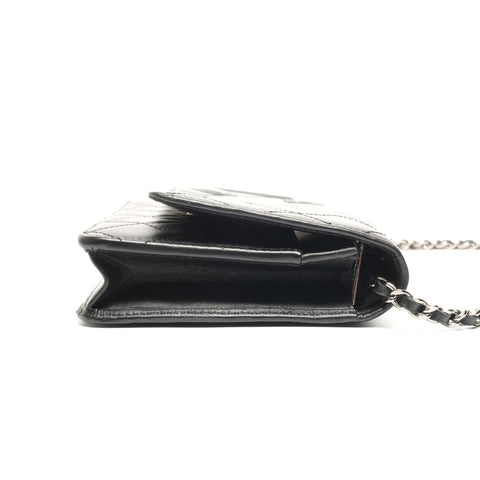 CHANEL No. 16 Cambon Line Chain Wallet Shoulder Bag black WS26847