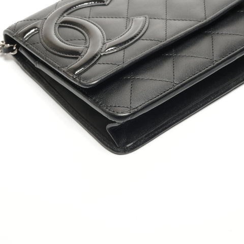 CHANEL No. 16 Cambon Line Chain Wallet Shoulder Bag black WS26847