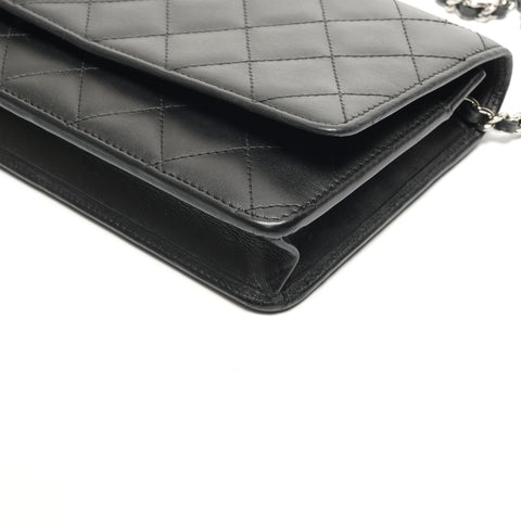 CHANEL No. 16 Cambon Line Chain Wallet Shoulder Bag black WS26847