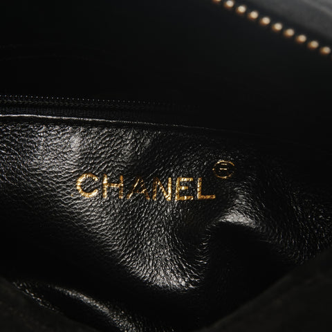 CHANEL No. 1 1985-1991 COCO Mark Camera Bag in Fringe Suede Shoulder Bag black WS26848