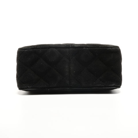 CHANEL No. 1 1985-1991 COCO Mark Camera Bag in Fringe Suede Shoulder Bag black WS26848