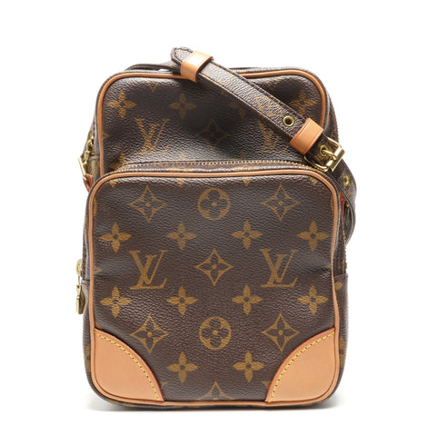 LOUIS VUITTON 2003 Monogram Amazon Shoulder Bag Brown WS26849
