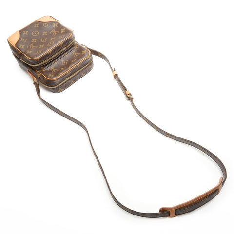 LOUIS VUITTON 2003 Monogram Amazon Shoulder Bag Brown WS26849