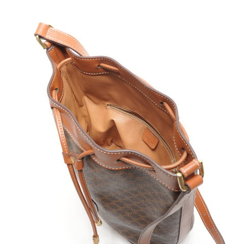 CELINE Macadam Shoulder Bag Brown WS26850