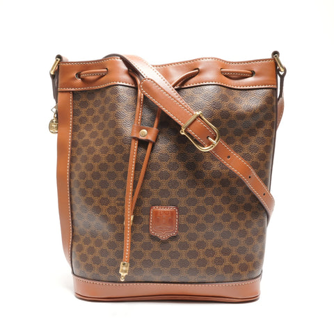 CELINE Macadam Shoulder Bag Brown WS26850