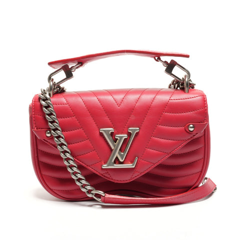 LOUIS VUITTON 2018 New Wave Chain Bag Shoulder Bag Red WS26851