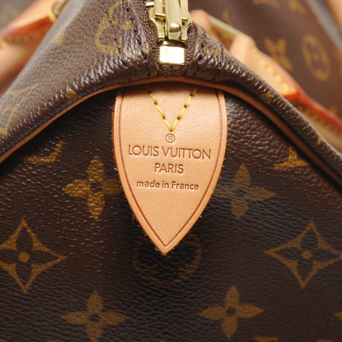 LOUIS VUITTON Monogram Speedy 35 (2001) Boston bag Brown WS26852