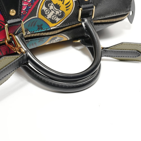 LOUIS VUITTON Kansai Yamamoto Monogram Epi Speedy 30 Kabuki Seven Lucky Gods Daruma Japan Limited Edition M43505 2017 Boston bag black WS26853