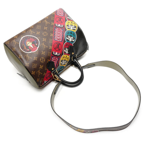 LOUIS VUITTON Kansai Yamamoto Monogram Epi Speedy 30 Kabuki Seven Lucky Gods Daruma Japan Limited Edition M43505 2017 Boston bag black WS26853