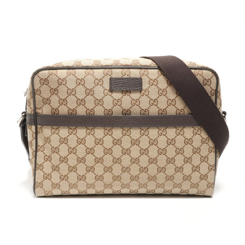 GUCCI GG canvas Shoulder Bag Brown WS26854