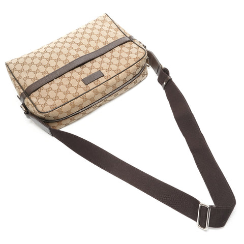 GUCCI GG canvas Shoulder Bag Brown WS26854