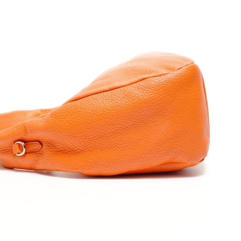 PRADA Hobo one belt leather Shoulder Bag Orange WS26856
