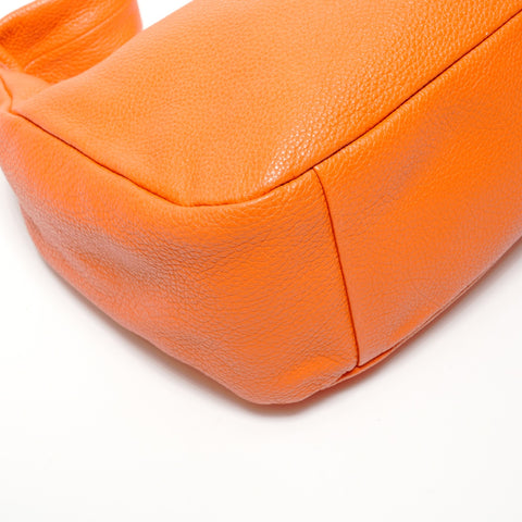 PRADA Hobo one belt leather Shoulder Bag Orange WS26856