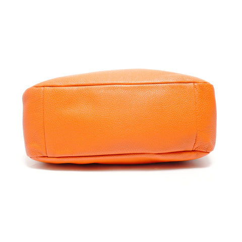 PRADA Hobo one belt leather Shoulder Bag Orange WS26856