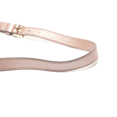 GUCCI Micro GG Shimmer Leather Sukey 2-Way Shoulder Bag pink WS26857