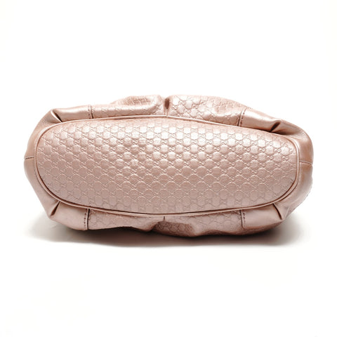 GUCCI Micro GG Shimmer Leather Sukey 2-Way Shoulder Bag pink WS26857