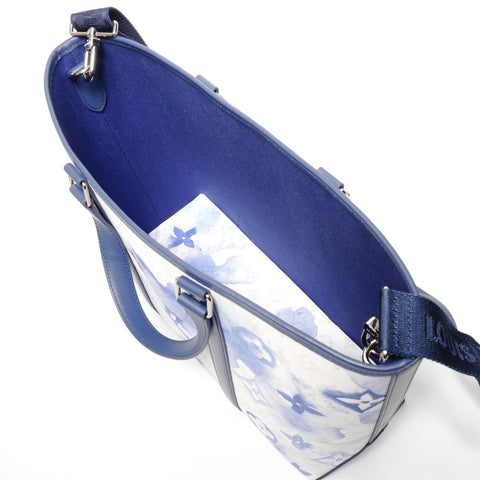 LOUIS VUITTON Monogram Watercolor Weekend Tote PM M45756 Shoulder Bag blue WS26859