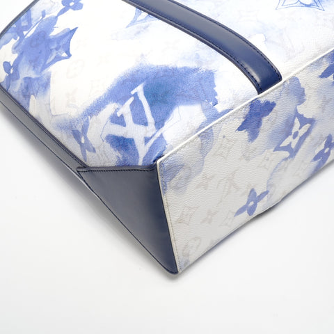LOUIS VUITTON Monogram Watercolor Weekend Tote PM M45756 Shoulder Bag blue WS26859