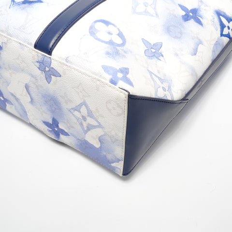 LOUIS VUITTON Monogram Watercolor Weekend Tote PM M45756 Shoulder Bag blue WS26859