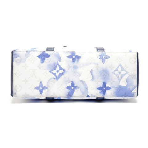 LOUIS VUITTON Monogram Watercolor Weekend Tote PM M45756 Shoulder Bag blue WS26859