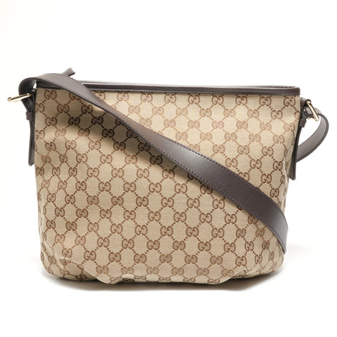 GUCCI GG canvas Shoulder Bag Brown WS26860