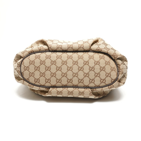 GUCCI GG canvas Shoulder Bag Brown WS26860